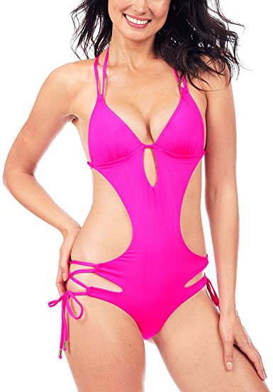 Upopby Bold Cut-Out Backless One Piece Swimsuit show
