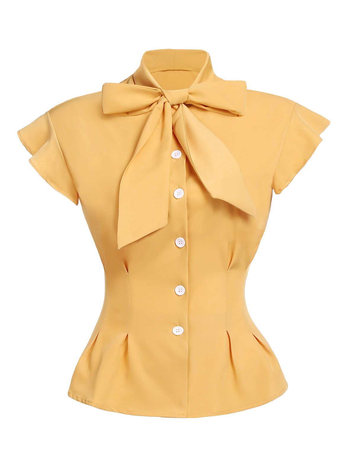 Блузка и юбка 1950-х годов в клетку с бантом из 2 предметов