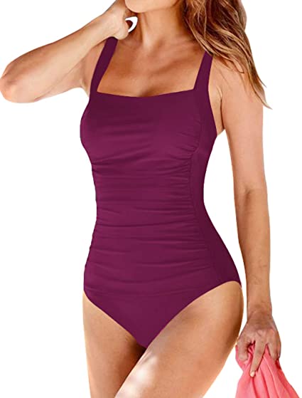 Upopby Belly Swimsuit - Burgundy