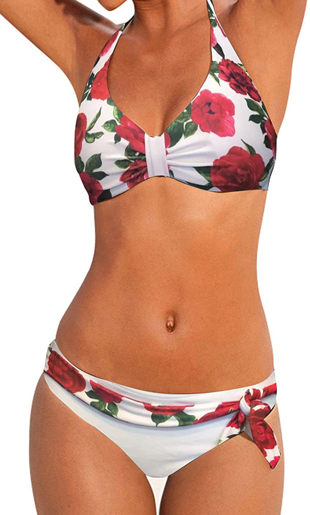 Upopby Sexy Bikini-Set mit offenem Rücken