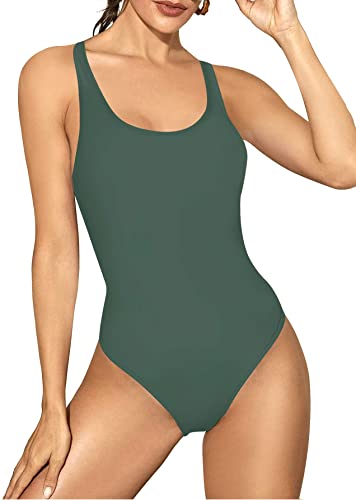 Upopby Women's Backless Sports One-Piece Swimsuit Show