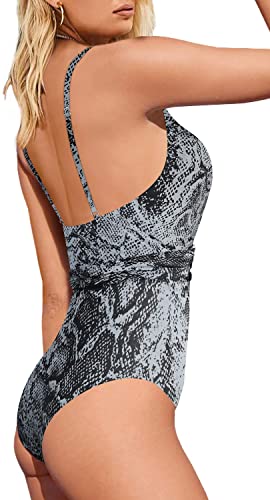 Upopby Sexy Cutout One-Piece Swimsuit size details