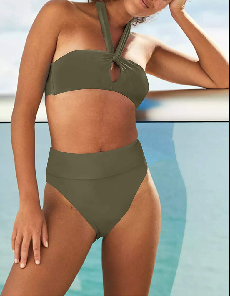 Upopby Women's Sexy High-waist Bikini Bottom