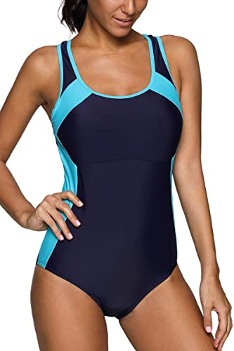 Upopby Sports One-piece Racer Swimsuit green