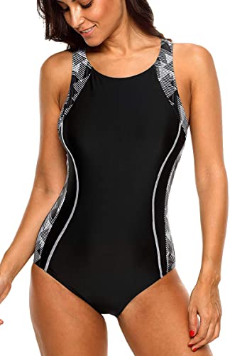 Upopby Sports One-piece Racer Swimsuit style 4