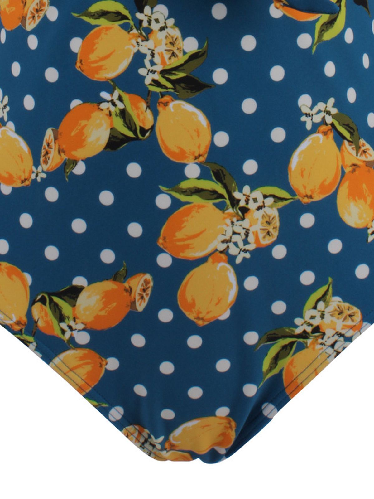 Upopby Halter Lemon One-Piece Swimsuit bottom