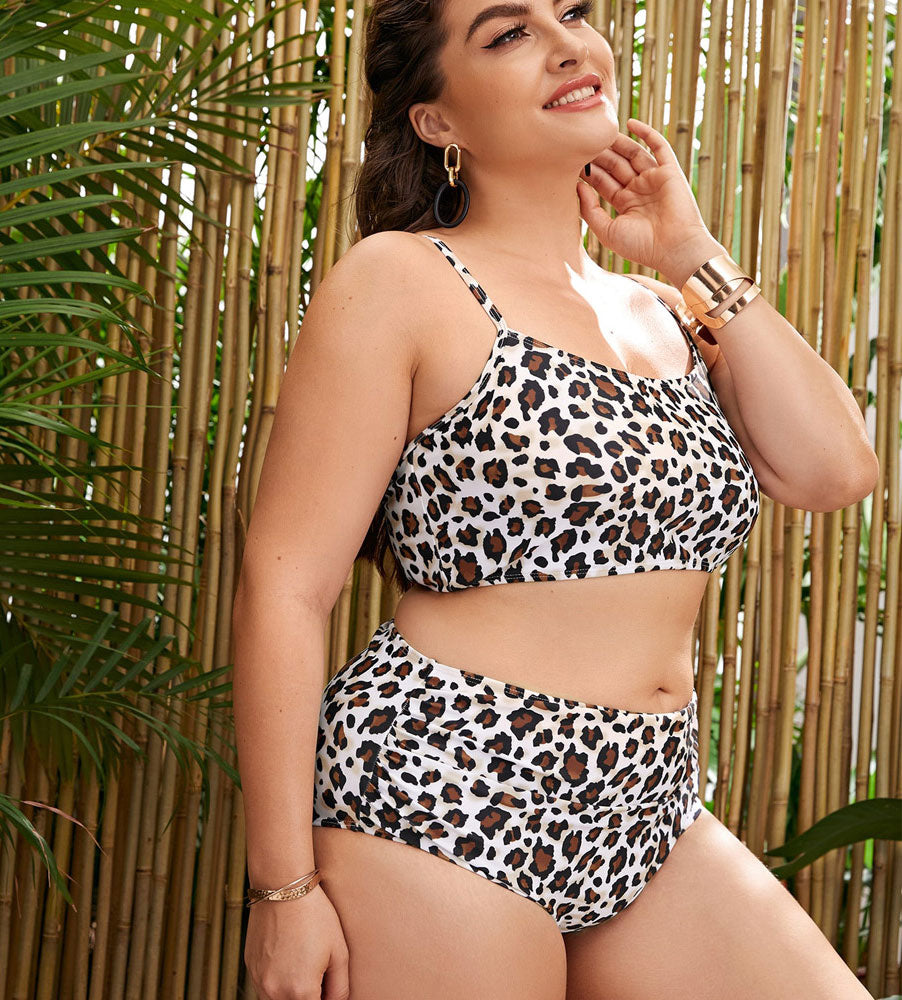 leopard swimsuit set for women