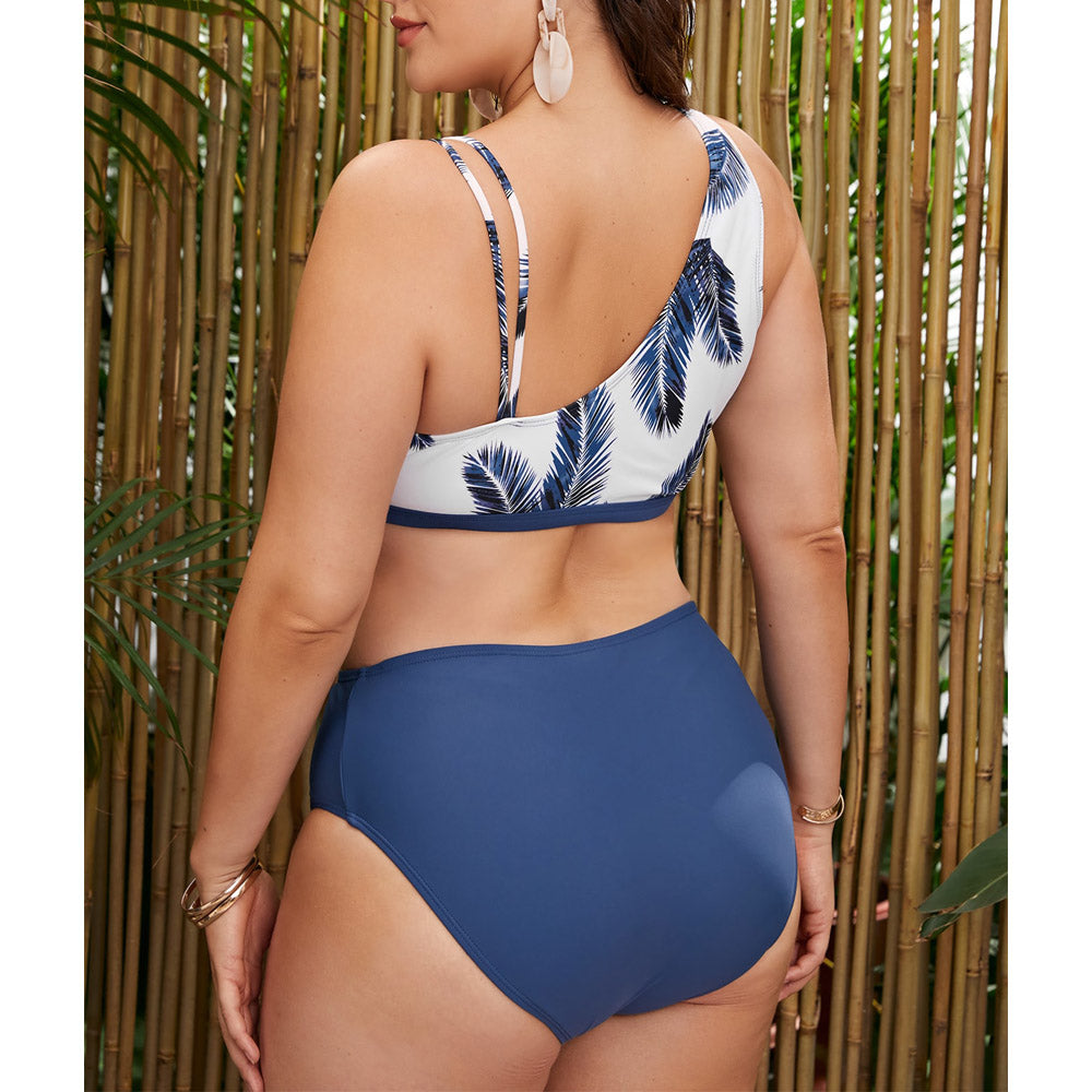 High Waist Two-Piece Swimsuit Plus Size Swimwear back details