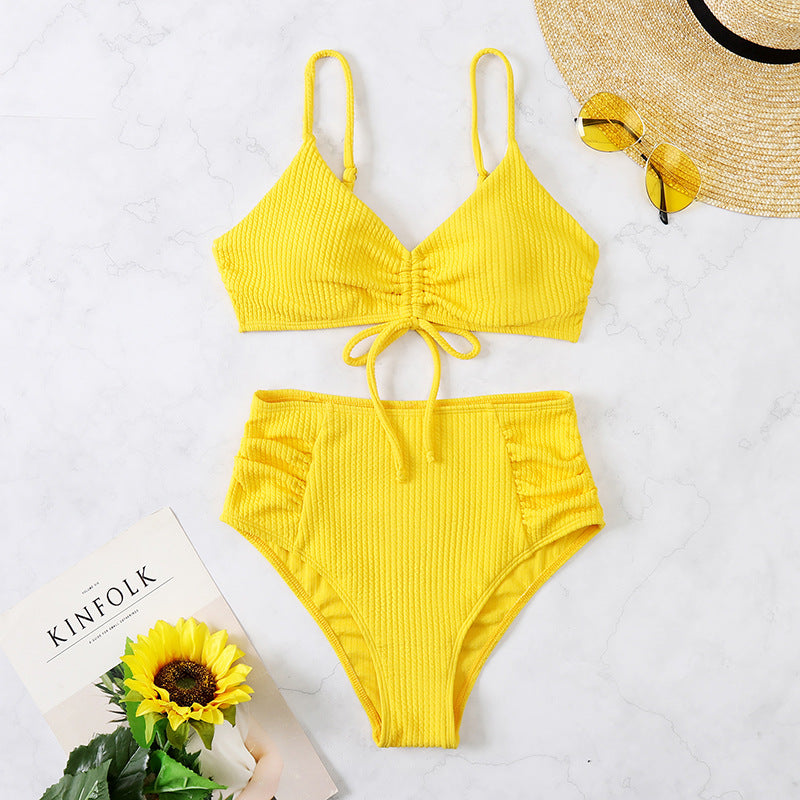 yellow bikini womens swimsuit