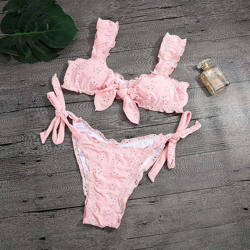 pink color bikini