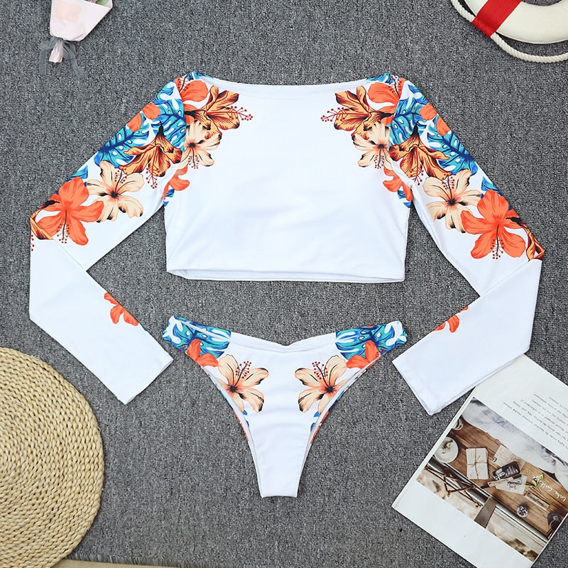 long sleeve swimsuit upopby show
